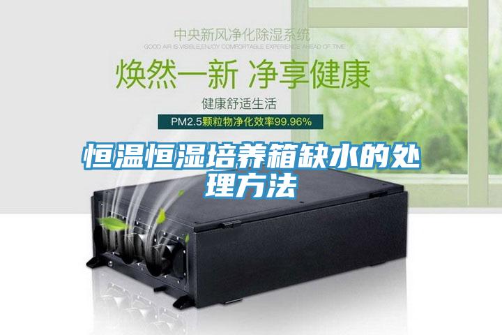 亚洲人成综合第一网站 恒温恒湿培养箱缺水的处理方法
