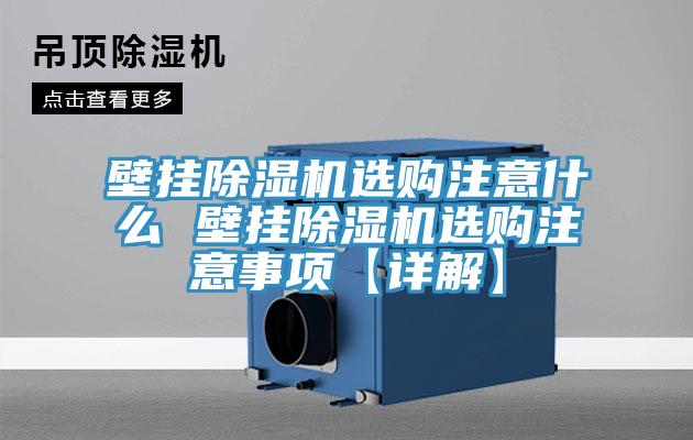 亚洲人成综合第一网站 壁挂除湿机选购注意什么 壁挂除湿机选购注意事项【详解】