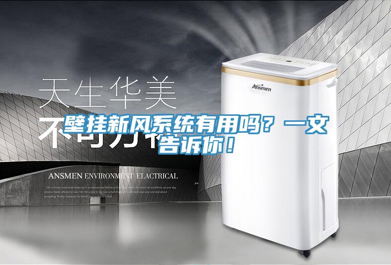 亚洲乱码一区二区三区 壁挂新风系统有用吗？一文告诉你！
