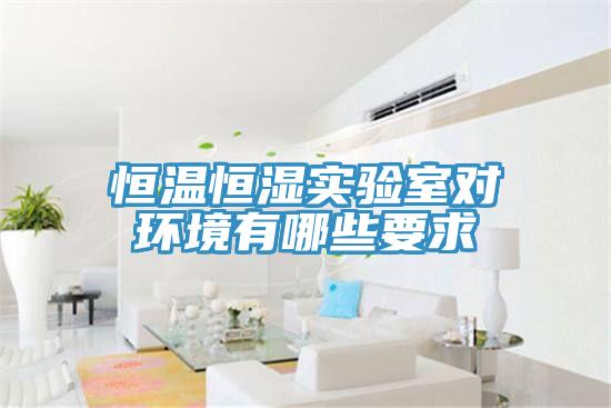 亚洲乱码一区二区三区 恒温恒湿实验室对环境有哪些要求