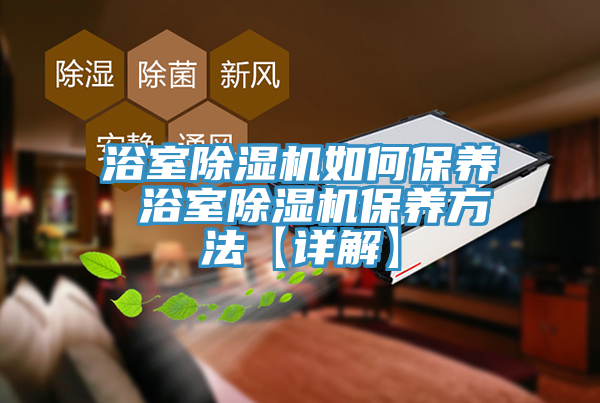 亚洲人成综合第一网站 浴室除湿机如何保养 浴室除湿机保养方法【详解】