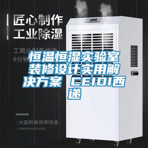 亚洲欧美一级特黄大片 恒温恒湿实验室装修设计实用解决方案 CEIDI西递
