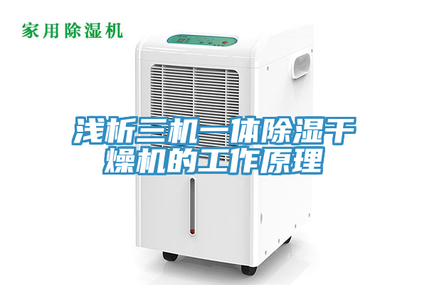 亚洲人成综合第一网站 浅析三机一体除湿干燥机的工作原理