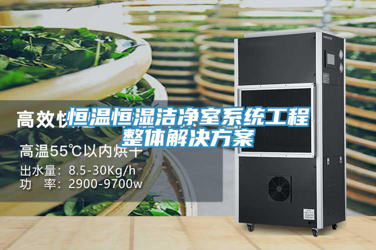 亚洲欧美一级特黄大片 恒温恒湿洁净室系统工程整体解决方案
