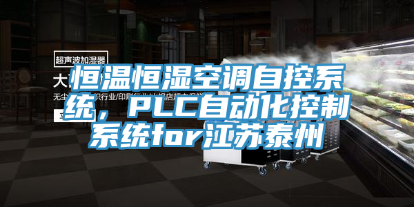 亚洲欧美一级特黄大片 恒温恒湿空调自控系统，PLC自动化控制系统for江苏泰州