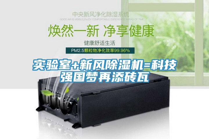 亚洲欧美一级特黄大片 实验室+新风除湿机=科技强国梦再添砖瓦