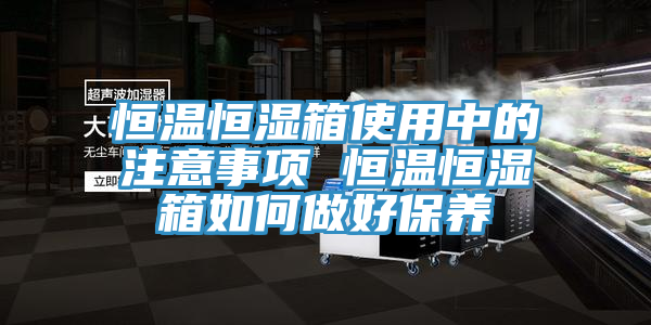 亚洲乱码一区二区三区 恒温恒湿箱使用中的注意事项 恒温恒湿箱如何做好保养