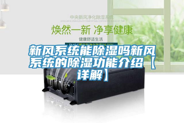 亚洲乱码一区二区三区 新风系统能除湿吗新风系统的除湿功能介绍【详解】