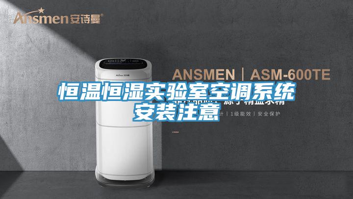 亚洲人成综合第一网站 恒温恒湿实验室空调系统安装注意