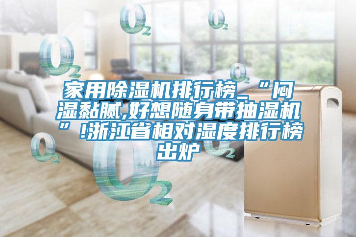 家用除湿机排行榜_“闷湿黏腻,好想随身带抽湿机”!浙江省相对湿度排行榜出炉