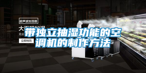 亚洲欧美一级特黄大片 带独立抽湿功能的空调机的制作方法
