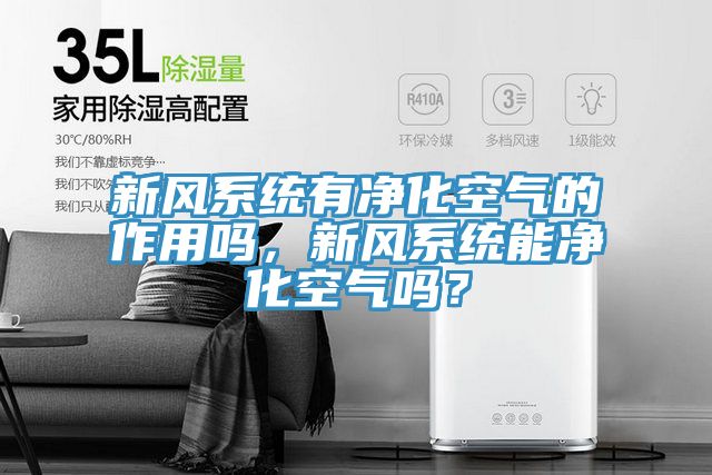 亚洲乱码一区二区三区 新风系统有净化空气的作用吗，新风系统能净化空气吗？