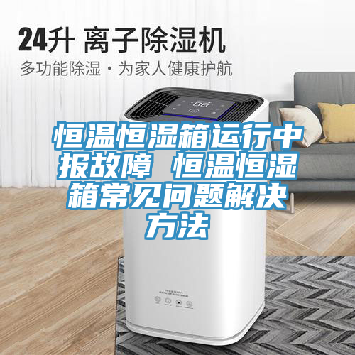 亚洲乱码一区二区三区 恒温恒湿箱运行中报故障 恒温恒湿箱常见问题解决方法