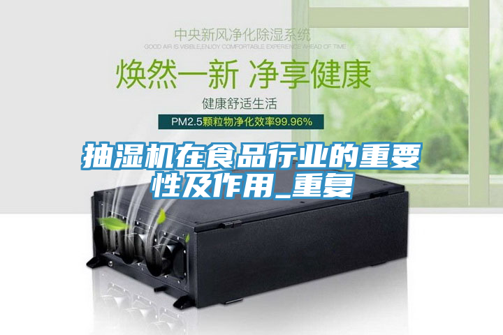 亚洲人成综合第一网站 抽湿机在食品行业的重要性及作用_重复