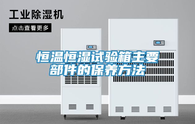 亚洲欧美一级特黄大片 恒温恒湿试验箱主要部件的保养方法