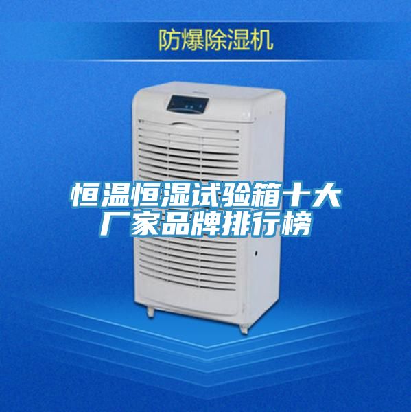 亚洲人成综合第一网站 恒温恒湿试验箱十大厂家品牌排行榜