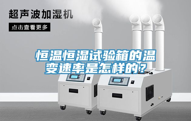 亚洲人成综合第一网站 恒温恒湿试验箱的温变速率是怎样的？