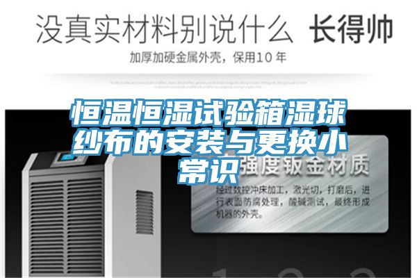 亚洲人成综合第一网站 恒温恒湿试验箱湿球纱布的安装与更换小常识