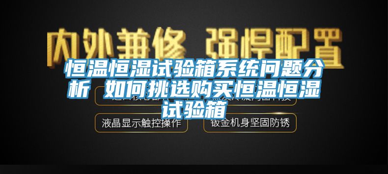 亚洲人成综合第一网站 恒温恒湿试验箱系统问题分析 如何挑选购买恒温恒湿试验箱