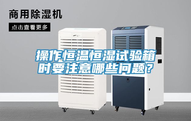 亚洲欧美一级特黄大片 操作恒温恒湿试验箱时要注意哪些问题？