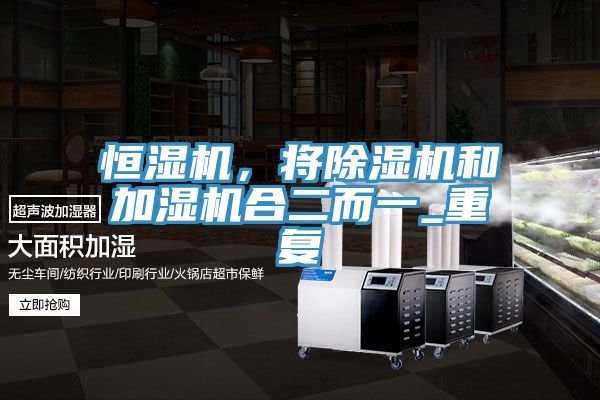 亚洲人成综合第一网站 恒湿机，将除湿机和加湿机合二而一_重复