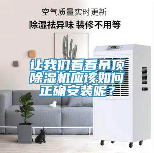 亚洲人成综合第一网站 让我们看看吊顶除湿机应该如何正确安装呢？