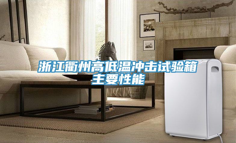 亚洲人成综合第一网站 浙江衢州高低温冲击试验箱主要性能