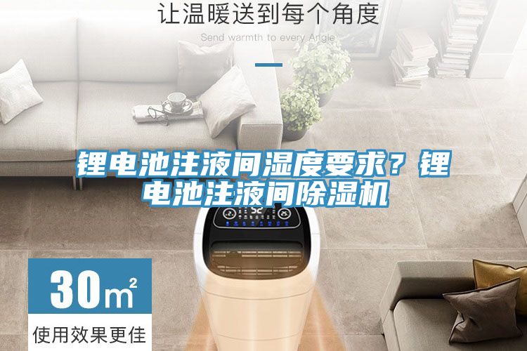 亚洲人成综合第一网站 锂电池注液间湿度要求？锂电池注液间除湿机