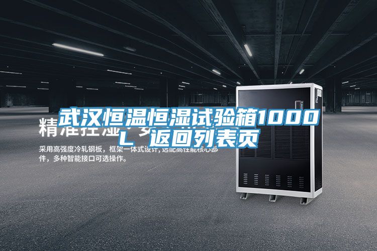 亚洲人成综合第一网站 武汉恒温恒湿试验箱1000L 返回列表页
