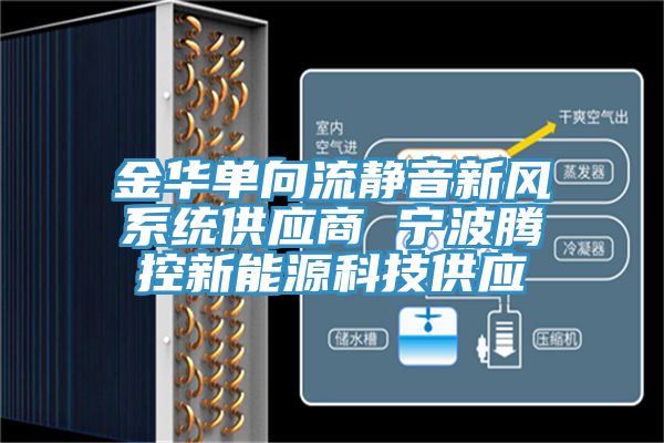亚洲欧美一级特黄大片 金华单向流静音新风系统供应商 宁波腾控新能源科技供应