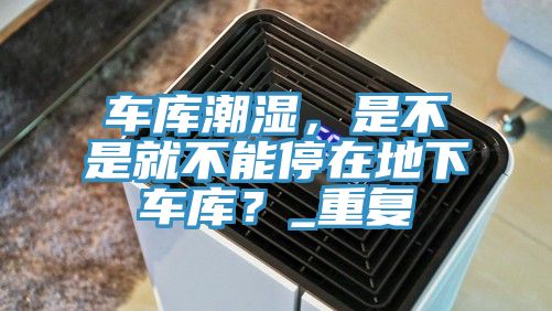 亚洲人成综合第一网站 车库潮湿，是不是就不能停在地下车库？_重复