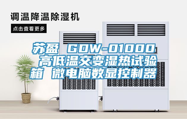 苏盈 GDW-01000 高低温交变湿热试验箱 微电脑数显控制器