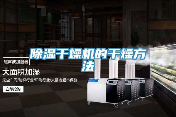 亚洲欧美一级特黄大片 除湿干燥机的干燥方法