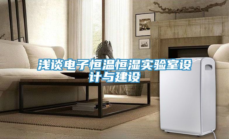 亚洲欧美一级特黄大片 浅谈电子恒温恒湿实验室设计与建设