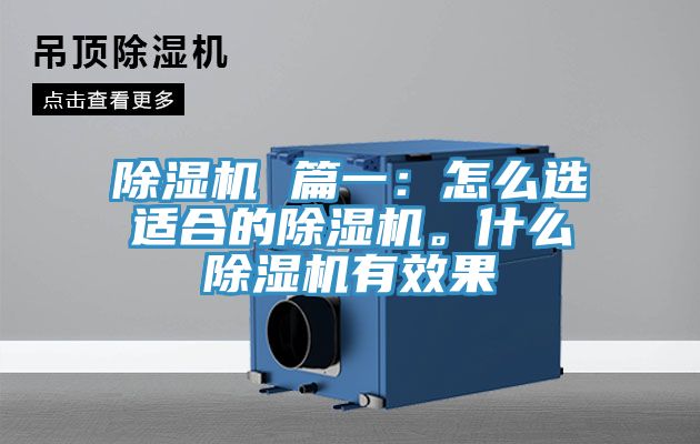 亚洲欧美一级特黄大片 除湿机 篇一：怎么选适合的除湿机。什么除湿机有效果