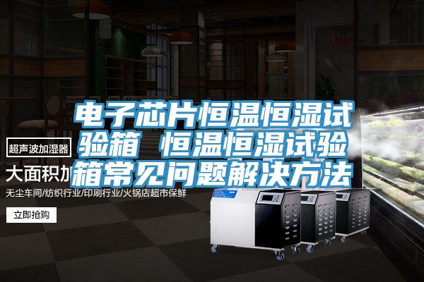 亚洲乱码一区二区三区 电子芯片恒温恒湿试验箱 恒温恒湿试验箱常见问题解决方法
