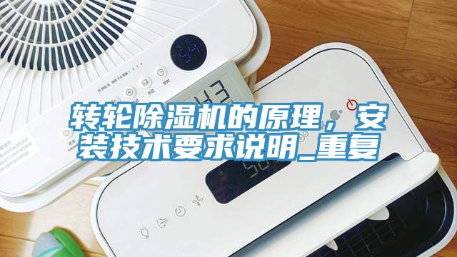 亚洲人成综合第一网站 转轮除湿机的原理，安装技术要求说明_重复