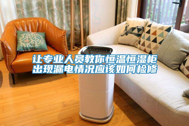 亚洲欧美一级特黄大片 让专业人员教你恒温恒湿柜出现漏电情况应该如何检修