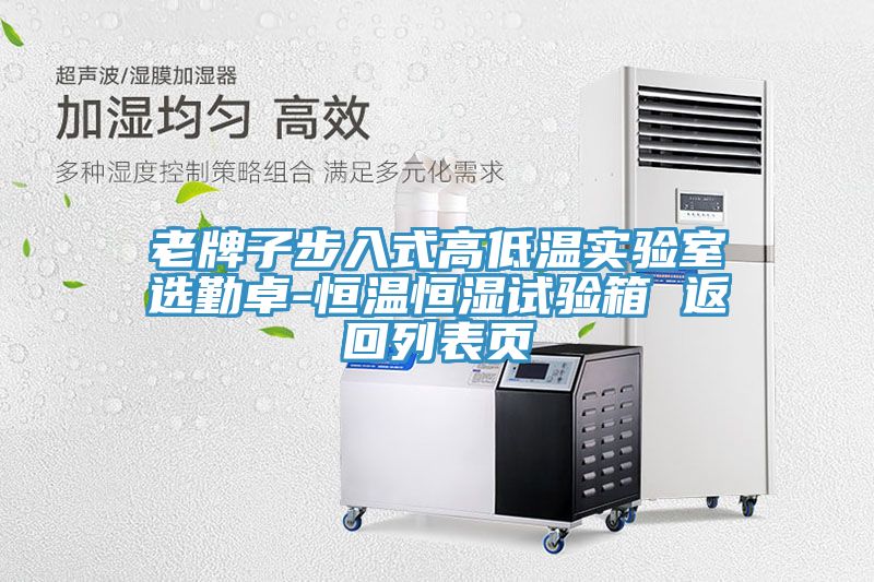 亚洲乱码一区二区三区 老牌子步入式高低温实验室选勤卓-恒温恒湿试验箱 返回列表页