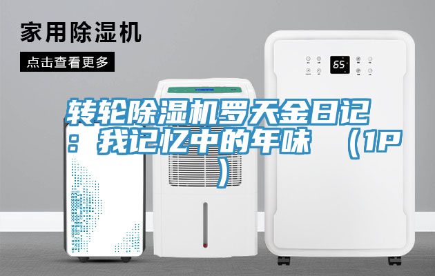 亚洲乱码一区二区三区 转轮除湿机罗天金日记：我记忆中的年味 （1P）