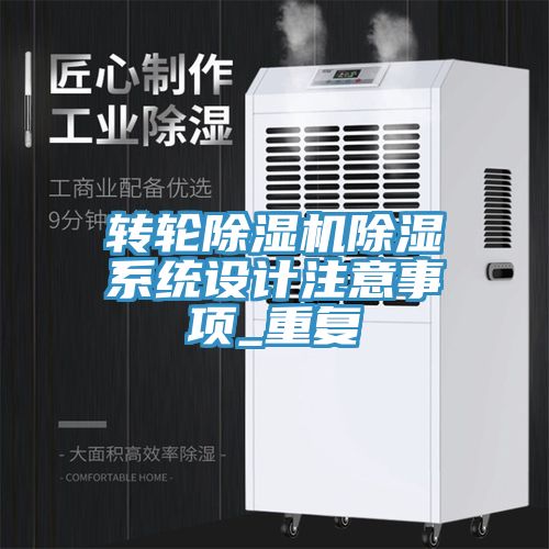 亚洲欧美一级特黄大片 转轮除湿机除湿系统设计注意事项_重复