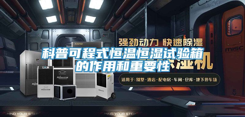 亚洲欧美一级特黄大片 科普可程式恒温恒湿试验箱的作用和重要性