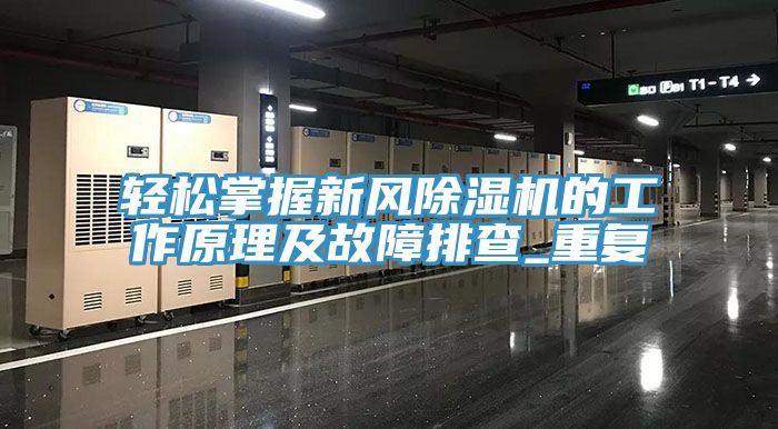 亚洲人成综合第一网站 轻松掌握新风除湿机的工作原理及故障排查_重复