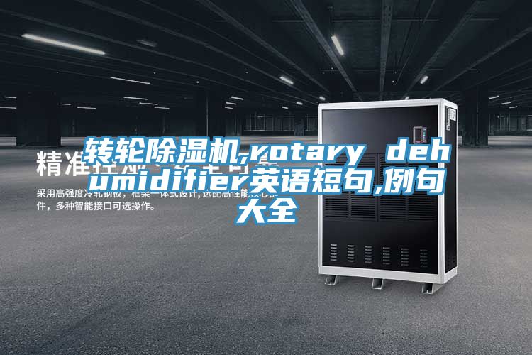 转轮除湿机,rotary dehumidifier英语短句,例句大全