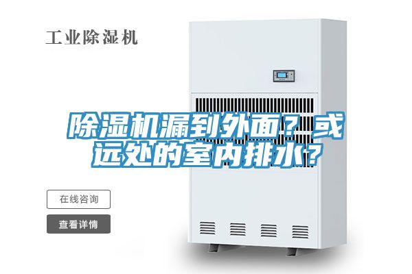 亚洲欧美一级特黄大片 除湿机漏到外面？或远处的室内排水？