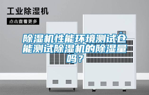 亚洲人成综合第一网站 除湿机性能环境测试仓能测试除湿机的除湿量吗？