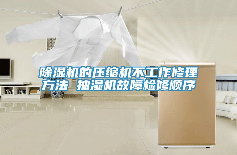 亚洲欧美一级特黄大片 除湿机的压缩机不工作修理方法 抽湿机故障检修顺序