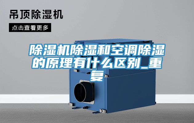 亚洲乱码一区二区三区 除湿机除湿和空调除湿的原理有什么区别_重复