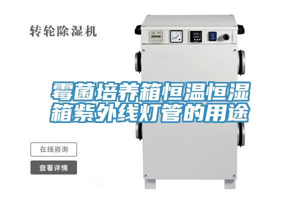 亚洲人成综合第一网站 霉菌培养箱恒温恒湿箱紫外线灯管的用途